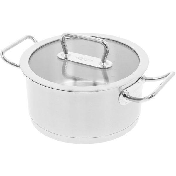 Diverto 3 Kookpot met glasdeksel 18cm 2L Demeyere