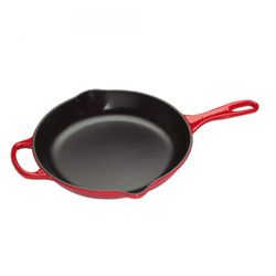 Le Creuset Skillet Rond in Geëmailleerd Gietijzer 23cm Kersenrood 