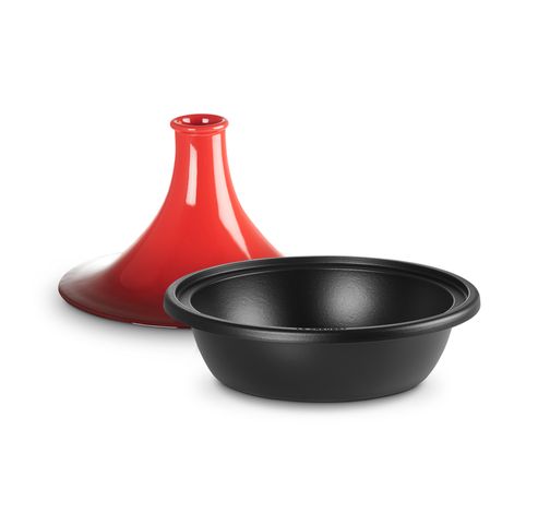 Tajine in Geëmailleerd Gietijzer 35cm 5,2l kersenrood  Le Creuset