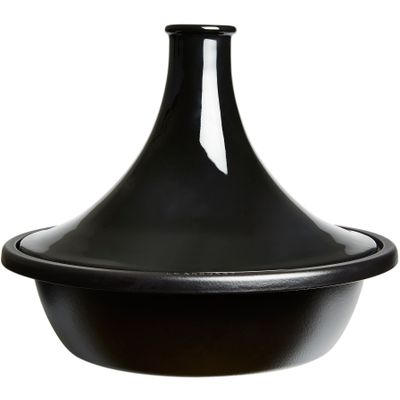 Tajine in Geëmailleerd Gietijzer 35cm 5,2l Ebben zwart  Le Creuset