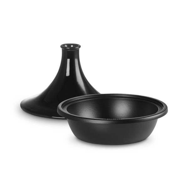 Tajine in Geëmailleerd Gietijzer 35cm 5,2l Ebben zwart 