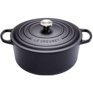 Cocotte ronde en fonte intérieur noir 18cm 1,8L noir 