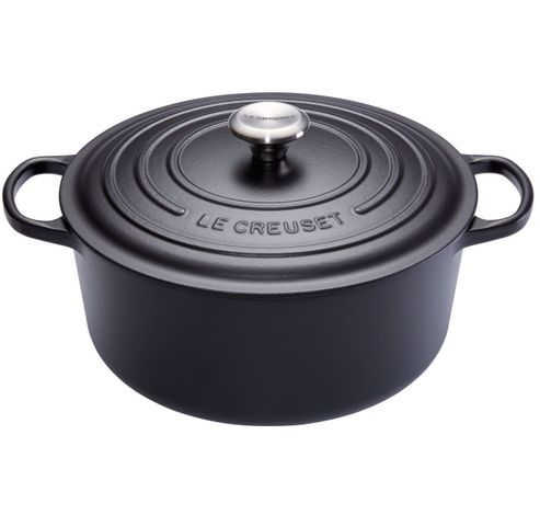 Cocotte ronde en fonte intérieur noir 18cm 1,8L noir  Le Creuset