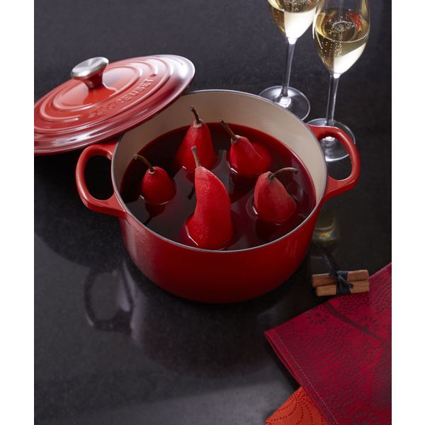 Gietijzeren Ronde cocotte 18cm 1,8L kersenrood 