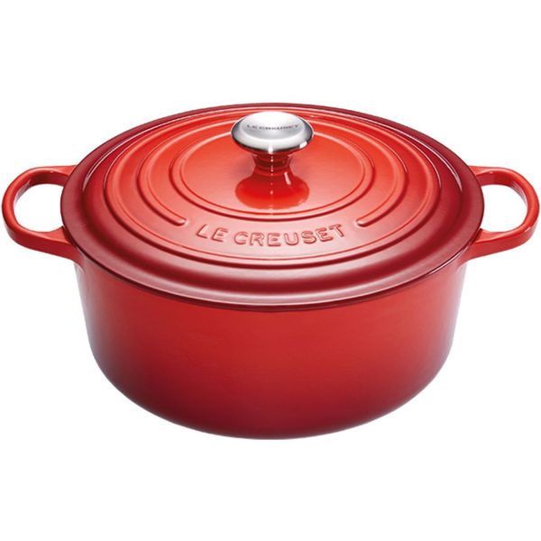 Le Creuset Gietijzeren Ronde cocotte 18cm 1,8L kersenrood