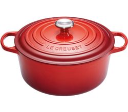 Gietijzeren Ronde cocotte 26cm 5,3L kersenrood Le Creuset