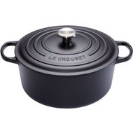 Cocotte ronde en fonte 34cm 12L noir 