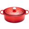 Gietijzeren Ovale Cocotte 27cm 4,1L kersenrood 