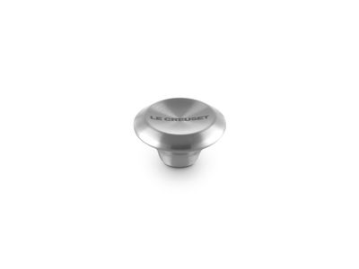 Knop Signature in RVS 4,7cm Zilver