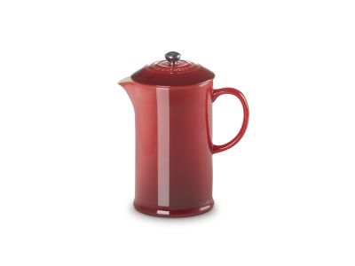 Koffiepot met Pers in Aardewerk 1l Kersenrood