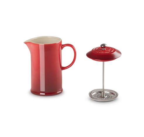 Cafetière à piston en céramique 1l  Cerise  Le Creuset