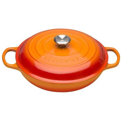 Campagnard in Geëmailleerd Gietijzer 30cm 3,5L oranjerood  Le Creuset