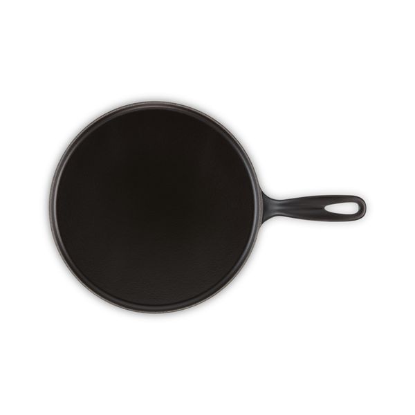 Pannenkoekenpan in Geëmailleerd Gietijzer 27cm Mat Zwart 