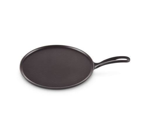 Petite crêpière en fonte émaillée 27cm Noire Mat  Le Creuset