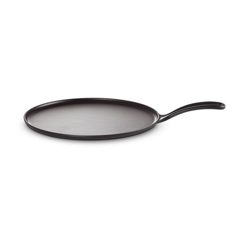 Petite crêpière en fonte émaillée 27cm Noire Mat  Le Creuset