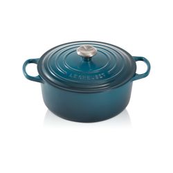 Gietijzeren Ronde cocotte 20cm 2,4L Deep Teal 