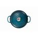 Gietijzeren Ronde cocotte 24cm 4,2L Deep Teal 