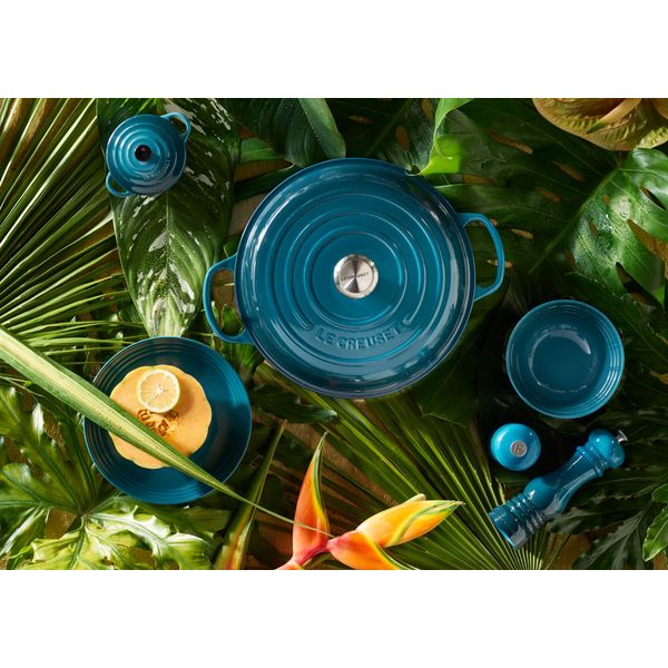 Le Creuset Gietijzeren Ronde cocotte 24cm 4,2L Deep Teal