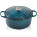 Gietijzeren Ronde cocotte 24cm 4,2L Deep Teal 