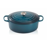 Cocotte Ovale en Fonte 31cm 6.3L Deep Teal 