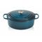 Gietijzeren Ovale cocotte 31cm 6,3L Deep Teal 