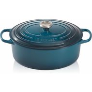 Gietijzeren Ovale Cocotte 29cm 4,7L Deep Teal 