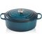 Gietijzeren Ovale Cocotte 29cm 4,7L Deep Teal 