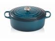 Gietijzeren Ovale cocotte 31cm 6,3L Deep Teal