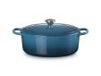 Stoofpan Ovaal in Geëmailleerd Gietijzer 31cm 6,3L Deep Teal