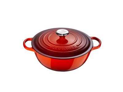 Marmite in Geëmailleerd Gietijzer 28cm 4,9L Kersenrood