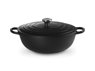 Marmite in Geëmailleerd Gietijzer 32cm 7L Mat Zwart