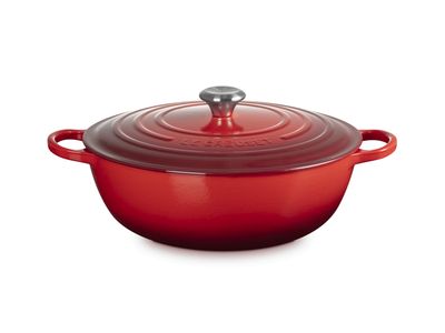 Marmite in Geëmailleerd Gietijzer 32cm 7L Kersenrood