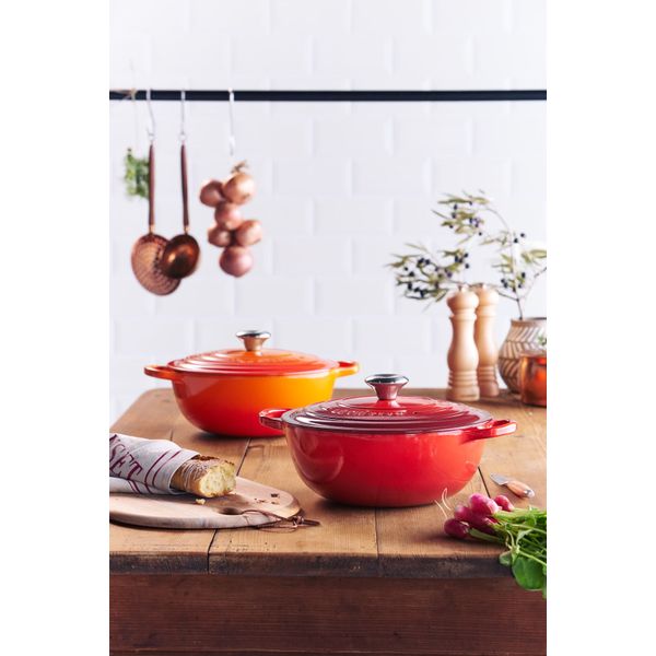 Le Creuset Gietijzeren Marmite 32cm Oranjerood