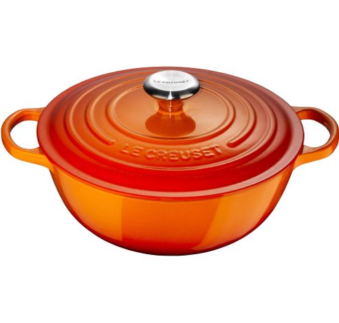 Gietijzeren Marmite 32cm Oranjerood  Le Creuset