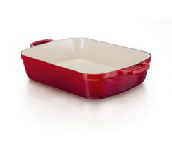 Braadslede in Geëmailleerd Gietijzer 37cm 6,6l Kersenrood Le Creuset