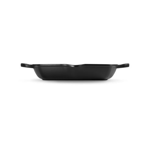 Grillplaat Vierkant Hoog in Geëmailleerd Gietijzer 30cm Mat zwart  Le Creuset