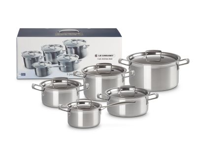 3-Ply Pannenset 5-Delig in RVS