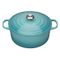 Gietijzeren Ronde cocotte 24cm 4,2L Caribbean Blue 