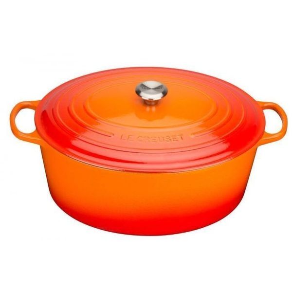 Le Creuset Gietijzeren Ovale cocotte 33cm 7,5l Oranjerood