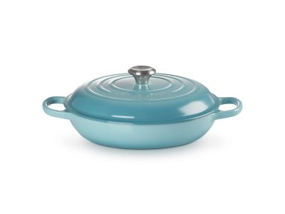 Campagnard in Geëmailleerd Gietijzer 30cm 3,5l Caribbean Blue