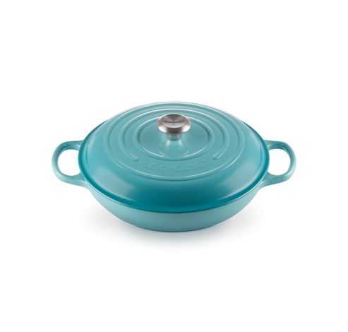 Campagnard in Geëmailleerd Gietijzer 30cm 3,5l Caribbean Blue  Le Creuset