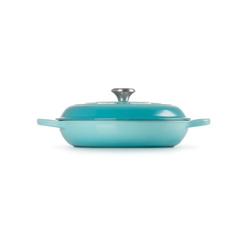 Campagnard in Geëmailleerd Gietijzer 30cm 3,5l Caribbean Blue  Le Creuset