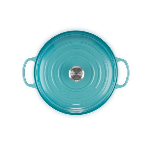 Campagnard in Geëmailleerd Gietijzer 30cm 3,5l Caribbean Blue  Le Creuset