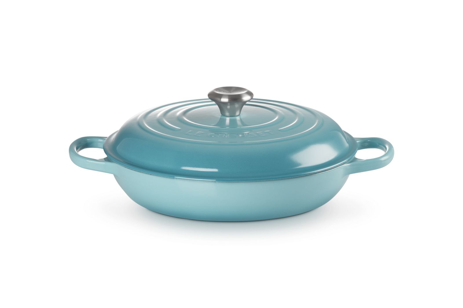 Campagnard in Geëmailleerd Gietijzer 30cm 3,5l Caribbean Blue