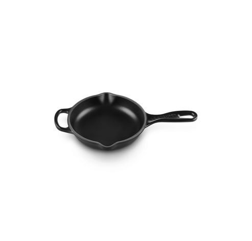 Skillet rond en fonte émaillée 16cm Noir Mat  Le Creuset