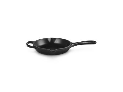 Signature Skillet Rond in Geëmailleerd Gietijzer 16cm Mat Zwart