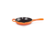 Skillet Rond in Geëmailleerd Gietijzer 16cm Oranjerood