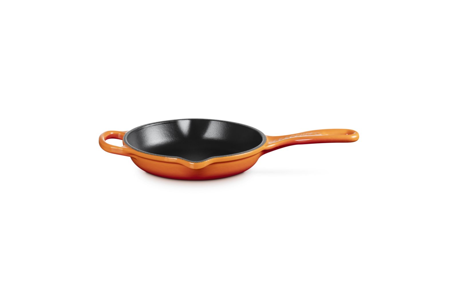 Signature Skillet Rond in Geëmailleerd Gietijzer 16cm Oranjerood