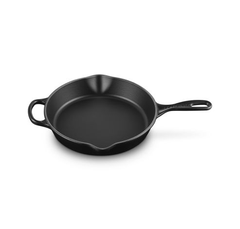 Skillet rond profond en fonte émaillée 26cm 2l Noir Mat  Le Creuset