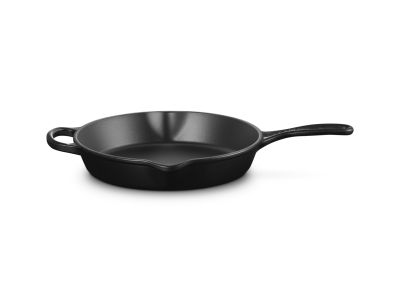 Signature Skillet Hoog in Geëmailleerd Gietijzer 26cm 2l Mat Zwart